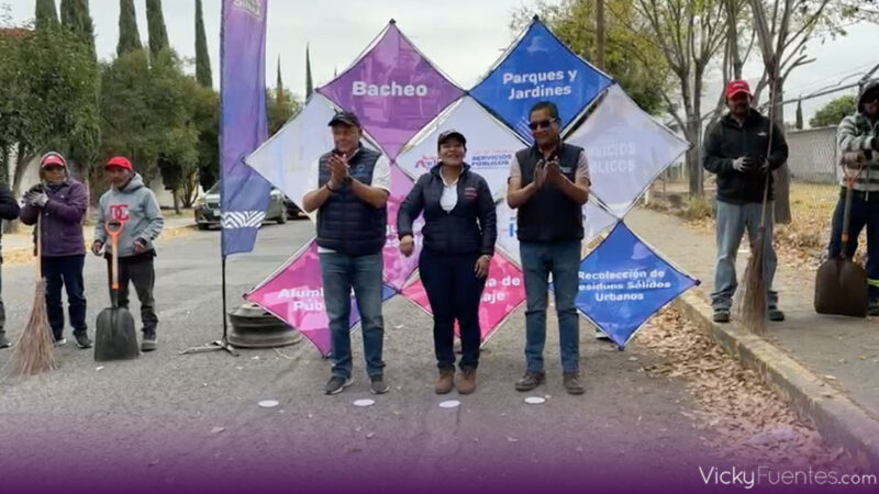 Gobierno municipal de San Andrés Cholula refuerza limpieza y mantenimiento en la Colonia Gobernadores