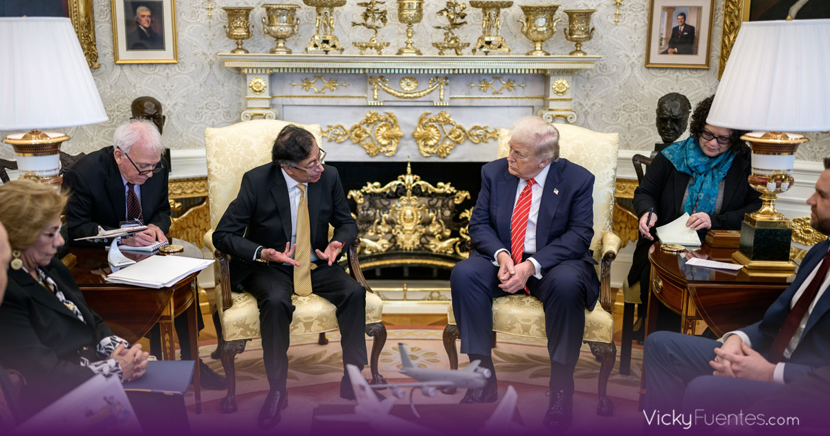 Gustavo Petro y Donald Trump se reúnen por primera vez en la Casa Blanca tras un año de choques