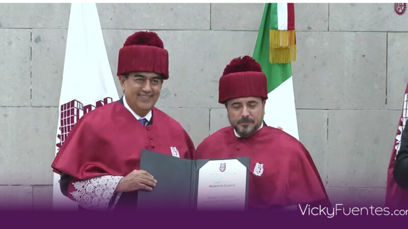 IPN otorga el Doctorado Honoris Causa a Sergio Salomón por su legado educativo en Puebla