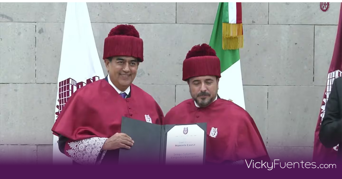 IPN otorga el Doctorado Honoris Causa a Sergio Salomón por su legado educativo en Puebla