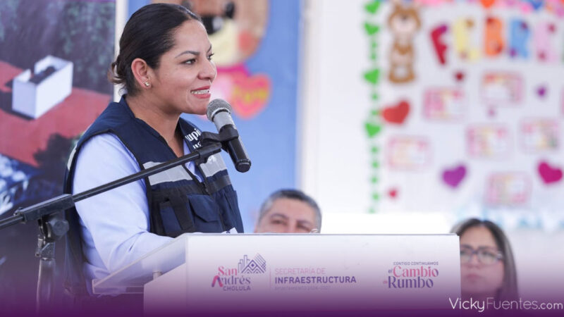 Lupita Cuautle entrega megadomo en CAIC de Concepción La Cruz en San Andrés Cholula