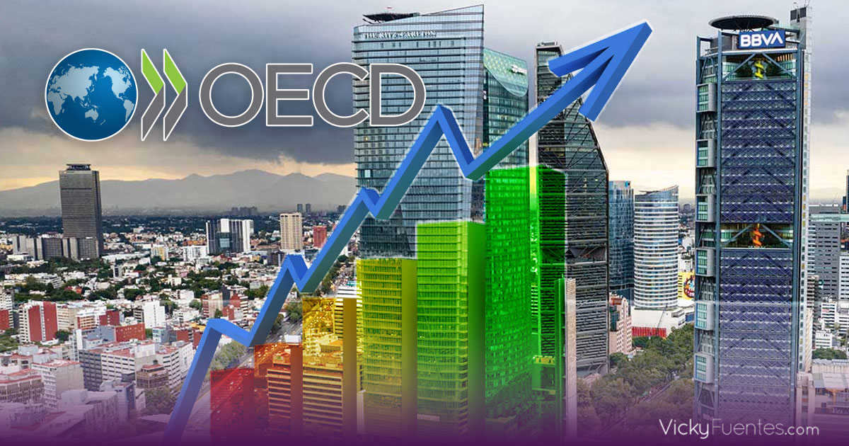 OCDE mejora previsión del PIB de México a 1.4%, pero advierte riesgos fiscales