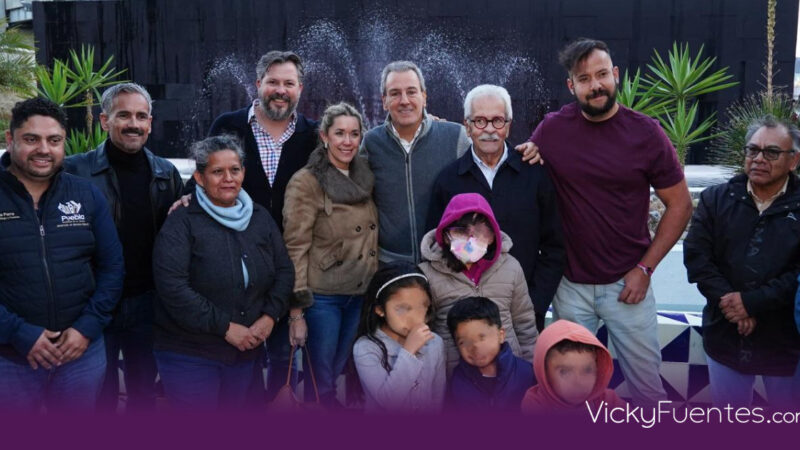 Pepe Chedraui inaugura mantenimiento de la fuente en el Distribuidor Vial 485