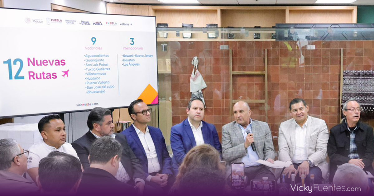 Puebla amplía su conectividad aérea con 12 nuevas rutas nacionales e internacionales