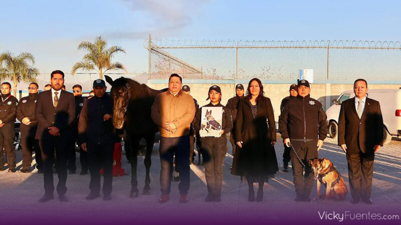 San Andrés Cholula rinde homenaje a Trinchera, Kia y Baco por años de servicio en seguridad pública