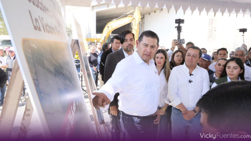 El gobernador Alejandro Armenta supervisó conexión clave para sanear el río Atoyac en Texmelucan