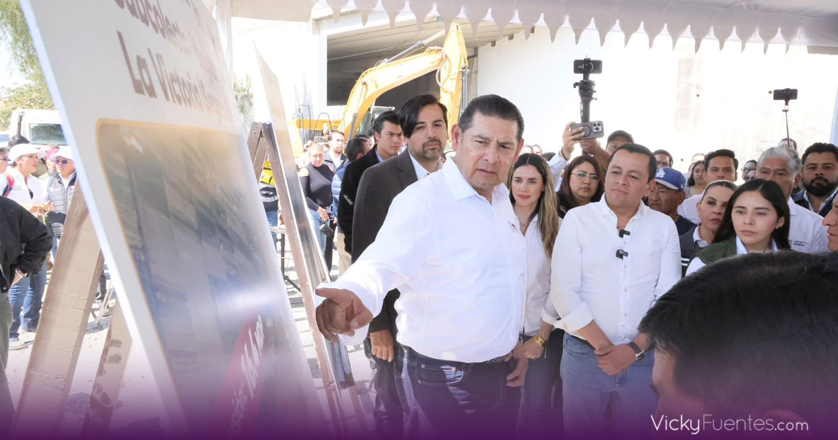 El gobernador Alejandro Armenta supervisó conexión clave para sanear el río Atoyac en Texmelucan