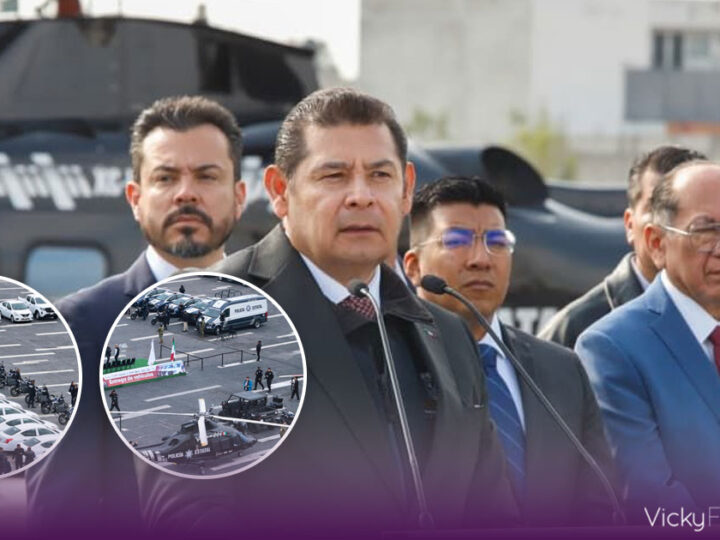 Alejandro Armenta entrega patrullas, ambulancias y helicópteros para reforzar seguridad en Puebla