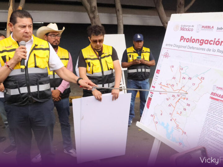 Avanza pavimentación de Prolongación Reforma; beneficiará a 267 mil poblanos