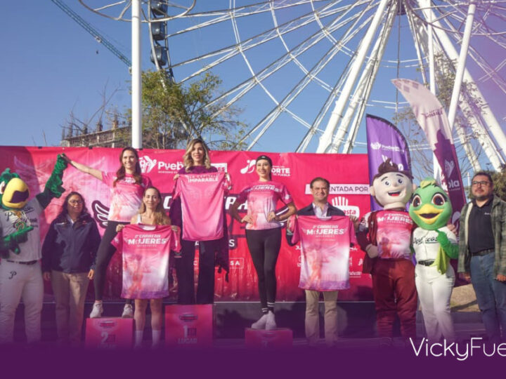 Presentan playera y medalla de la Carrera Mujeres Imparables 2026 en Puebla