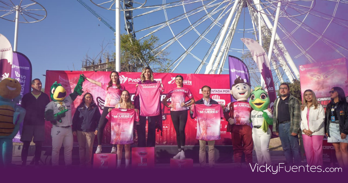 Presentan playera y medalla de la Carrera Mujeres Imparables 2026 en Puebla