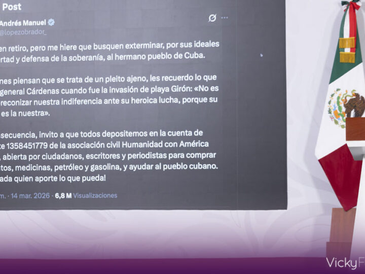 Claudia Sheinbaum aclara que cuenta para donar a Cuba difundida por AMLO pertenece a una asociación civil