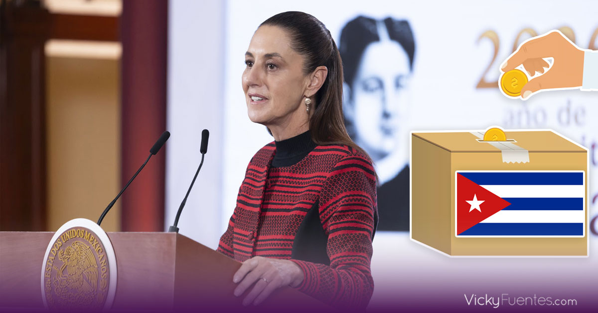 Claudia Sheinbaum dona 20 mil pesos a Cuba y aclara que fue decisión personal