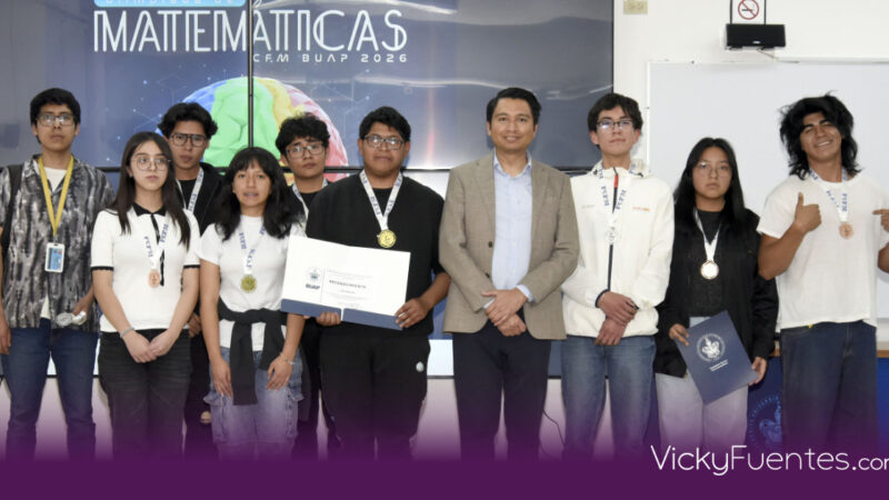 Estudiantes de la BUAP ganan medalla de oro en la Olimpiada Estatal de Matemáticas 2026