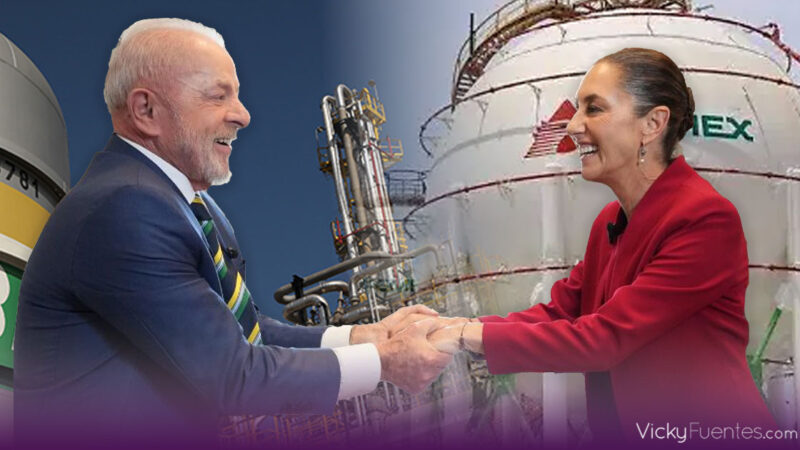 Lula da Silva plantea a Claudia Sheinbaum alianza entre Petrobras y Pemex para explorar el Golfo