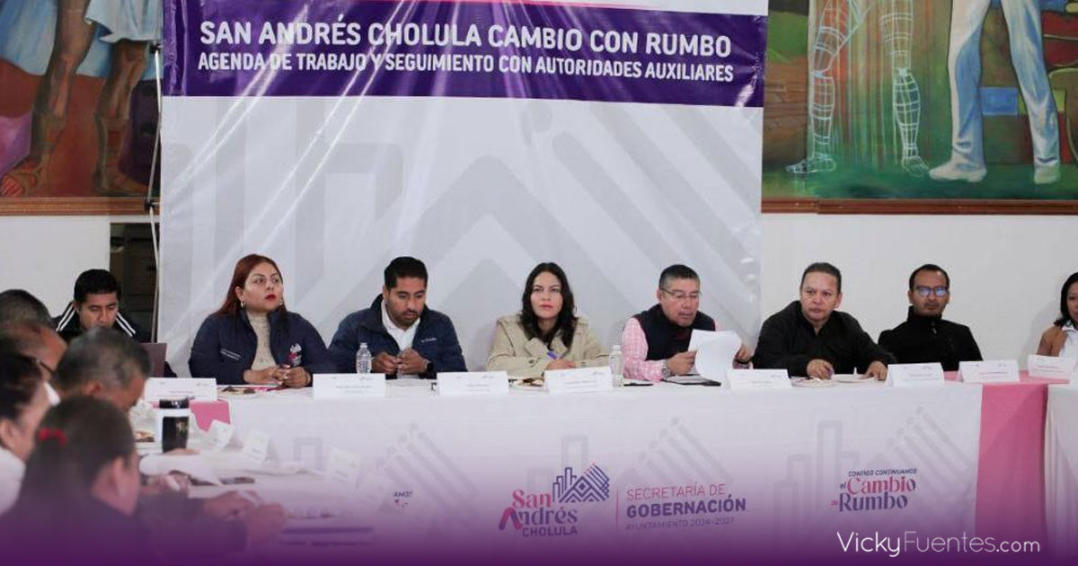 Lupita Cuautle da seguimiento a agenda comunitaria en San Andrés Cholula