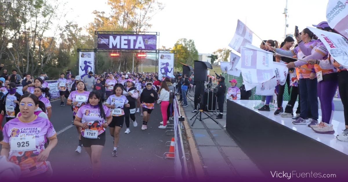 Más de 3 mil mujeres participan en carrera por la igualdad en Puebla