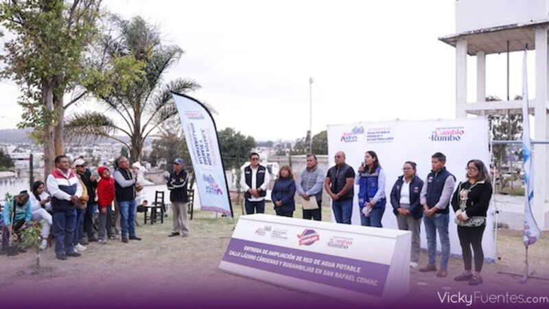 Más de mil habitantes de San Rafael Comac reciben ampliación de red de agua potable