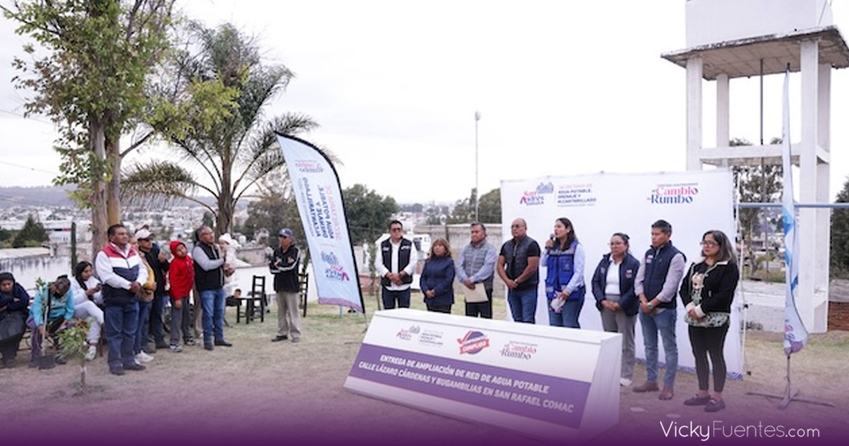 Más de mil habitantes de San Rafael Comac reciben ampliación de red de agua potable