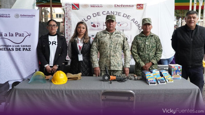 Realizan campaña de desarme voluntario en Huauchinango para reforzar la seguridad