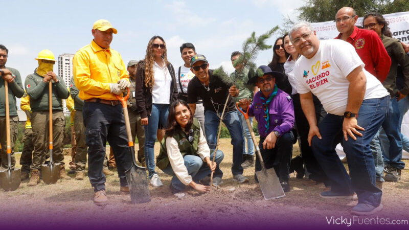 Refuerzan bosque urbano del CIS con reforestación en Puebla