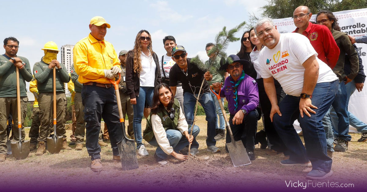 Refuerzan bosque urbano del CIS con reforestación en Puebla