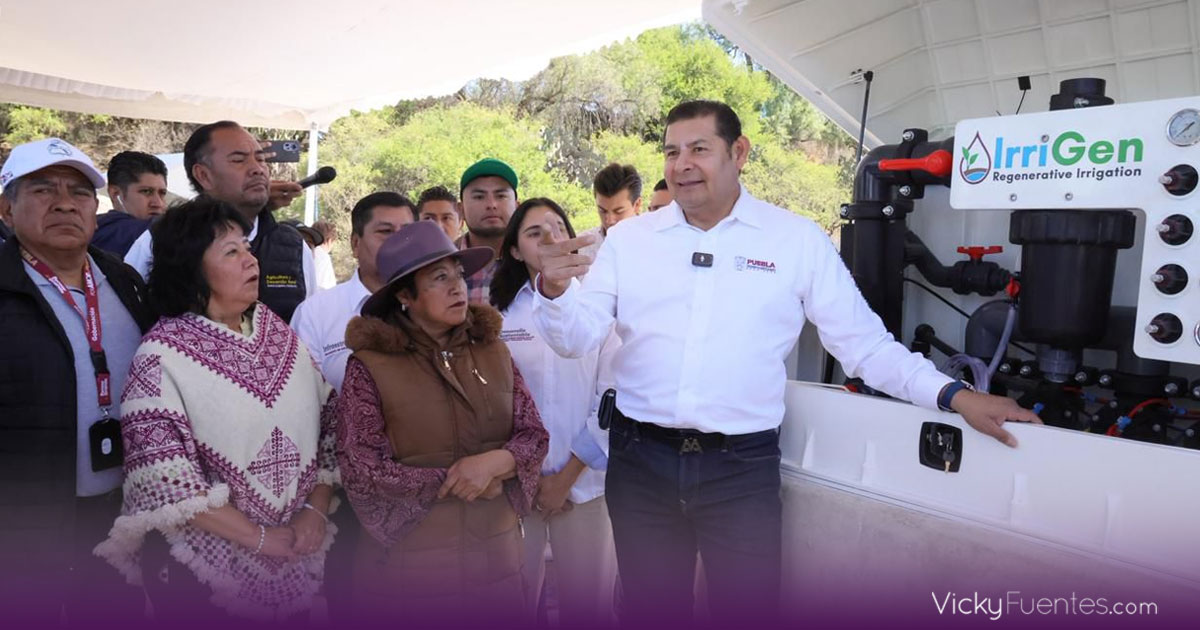 Riego tecnificado impulsa nueva etapa productiva en el campo poblano