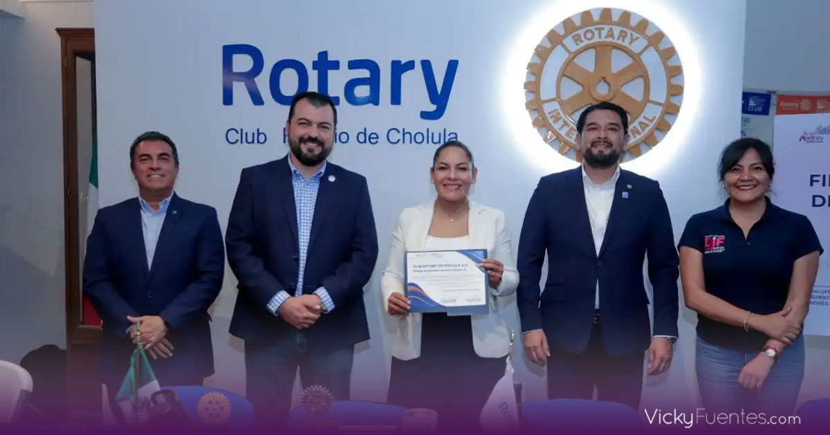 San Andrés Cholula y Club Rotario impulsarán proyectos sociales con nuevo convenio