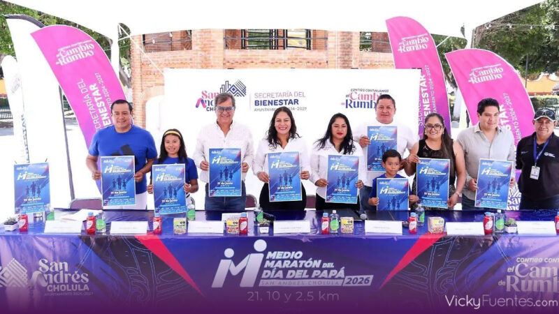 Anuncian Medio Maratón del Día del Padre 2026 en San Andrés Cholula