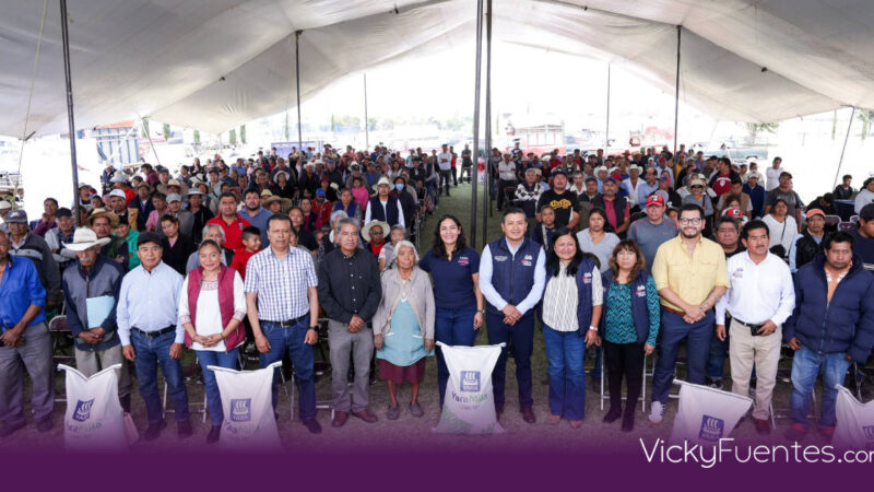 San Andrés Cholula inicia entrega de 160 toneladas de fertilizante a familias agricultoras