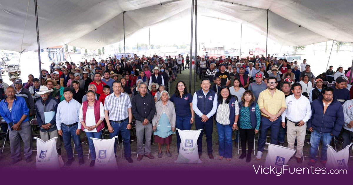 San Andrés Cholula inicia entrega de 160 toneladas de fertilizante a familias agricultoras