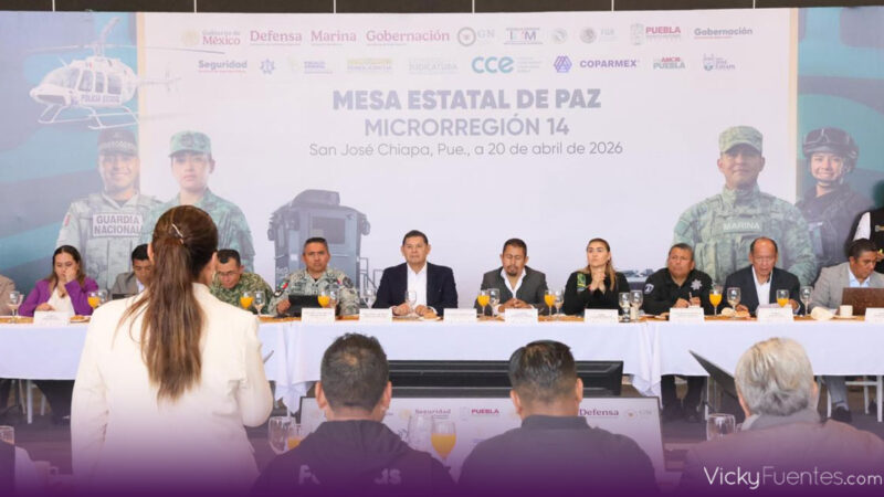Puebla refuerza seguridad en la microrregión 14 con apoyo federal