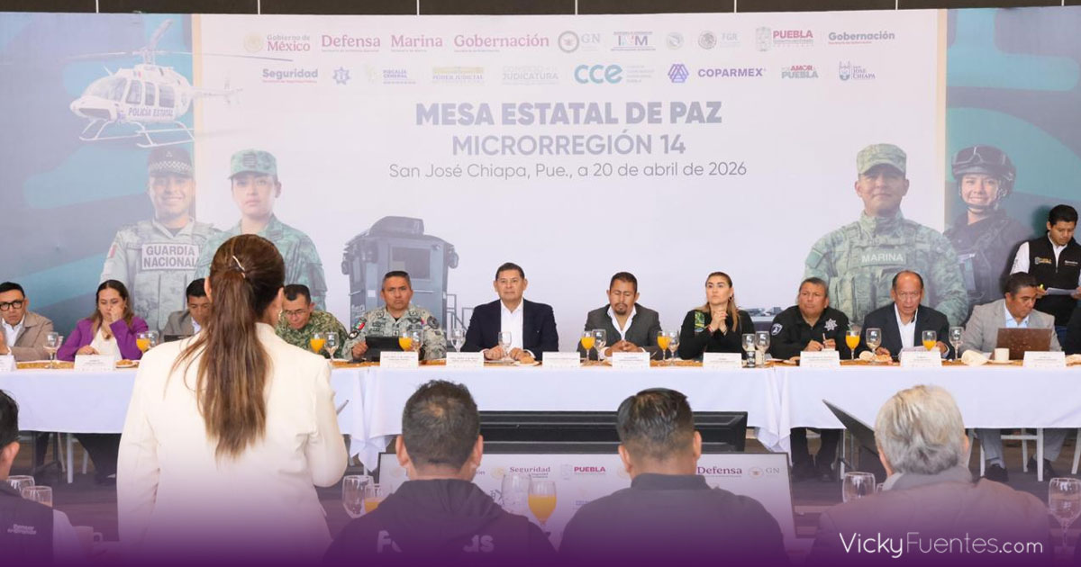 Puebla refuerza seguridad en la microrregión 14 con apoyo federal