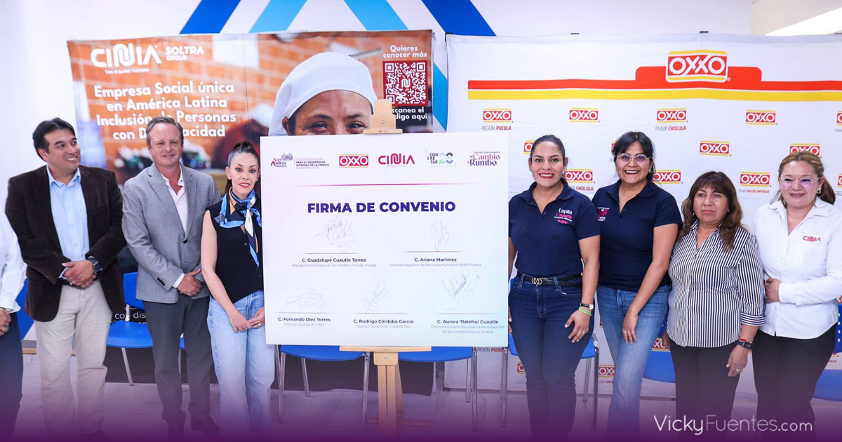 San Andrés Cholula firma convenio para impulsar empleo incluyente