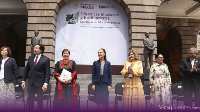 Claudia Sheinbaum anuncia aumento salarial del 9% para maestros en México