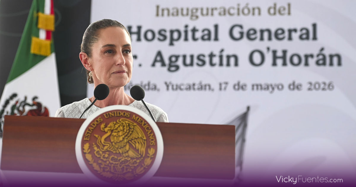 Claudia Sheinbaum inaugura Hospital O’Horán en Yucatán y afirma que México defiende su soberanía