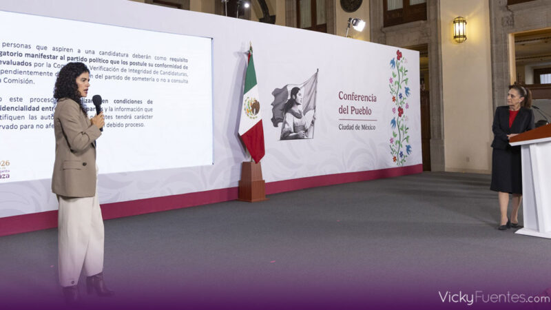 Claudia Sheinbaum plantea crear comisión del INE para revisar candidatos con posibles nexos criminales