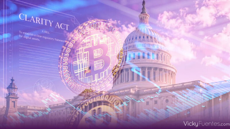 Criptomonedas impulsan acciones tras avance de la Ley CLARITY en el Senado