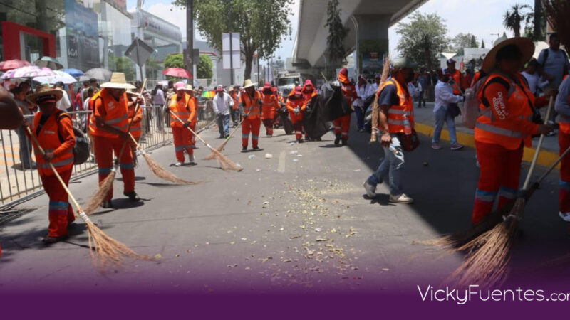 Gobierno de Puebla prepara operativo de limpieza para el desfile del 5 de mayo
