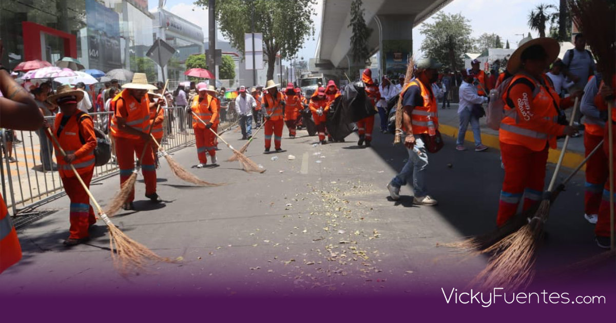 Gobierno de Puebla prepara operativo de limpieza para el desfile del 5 de mayo