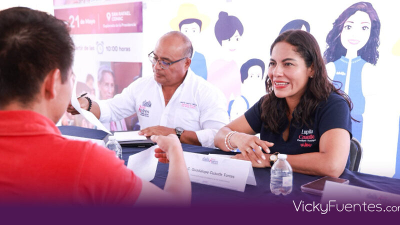 Lupita Cuautle acerca servicios municipales a San Rafael Comac con jornada de proximidad