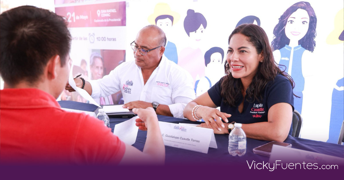 Lupita Cuautle acerca servicios municipales a San Rafael Comac con jornada de proximidad