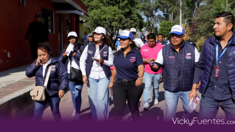 Lupita Cuautle encabeza la Jornada de Proximidad Social en San Andrés Cholula
