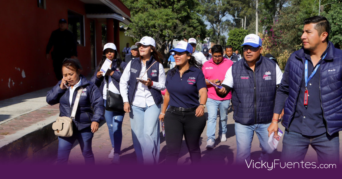 Lupita Cuautle encabeza la Jornada de Proximidad Social en San Andrés Cholula