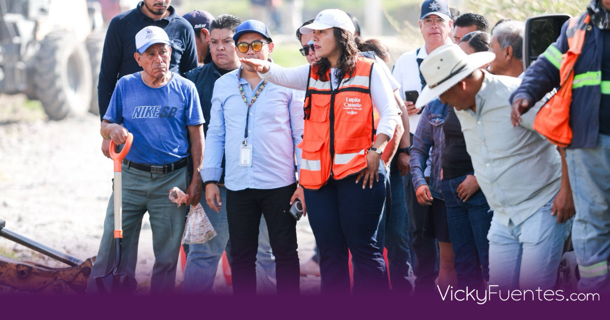 Lupita Cuautle encabeza jornada de mantenimiento y seguridad en San Antonio Cacalotepec