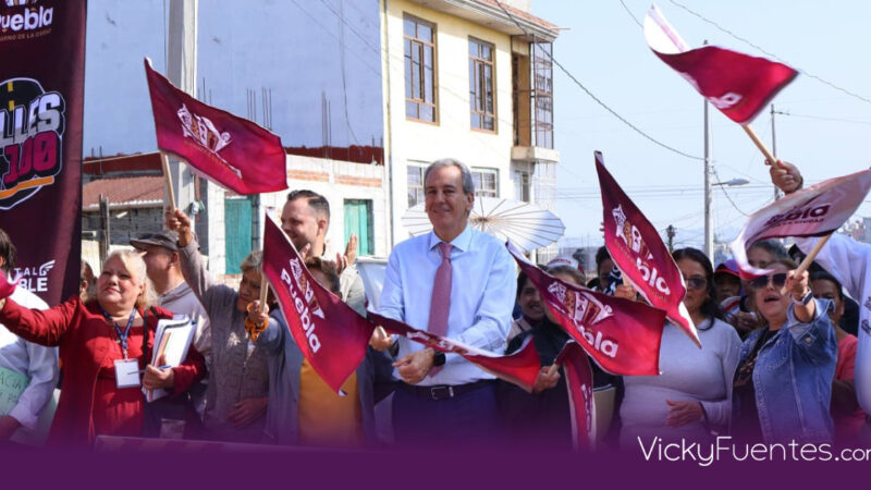 Pepe Chedraui arranca pavimentación en San Jerónimo Caleras con el plan Calles al 100