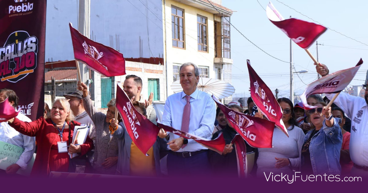 Pepe Chedraui arranca pavimentación en San Jerónimo Caleras con el plan Calles al 100