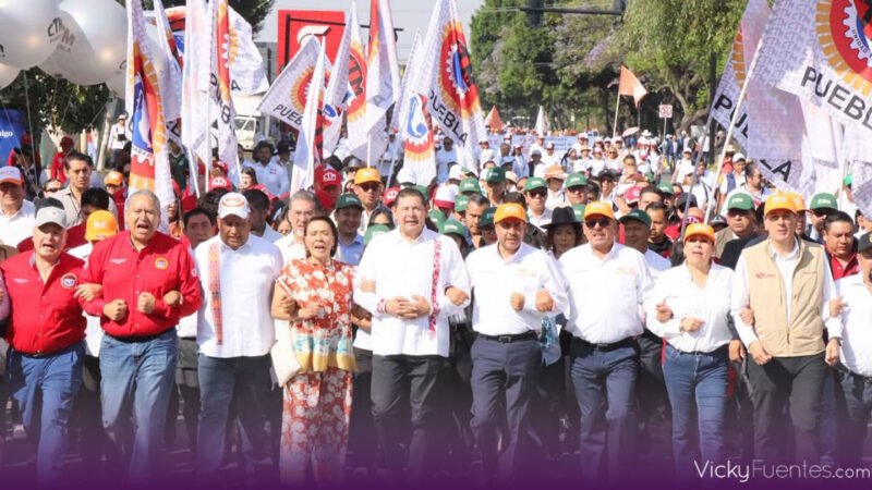 Puebla refuerza soberanía laboral y crecimiento en el Día del Trabajo
