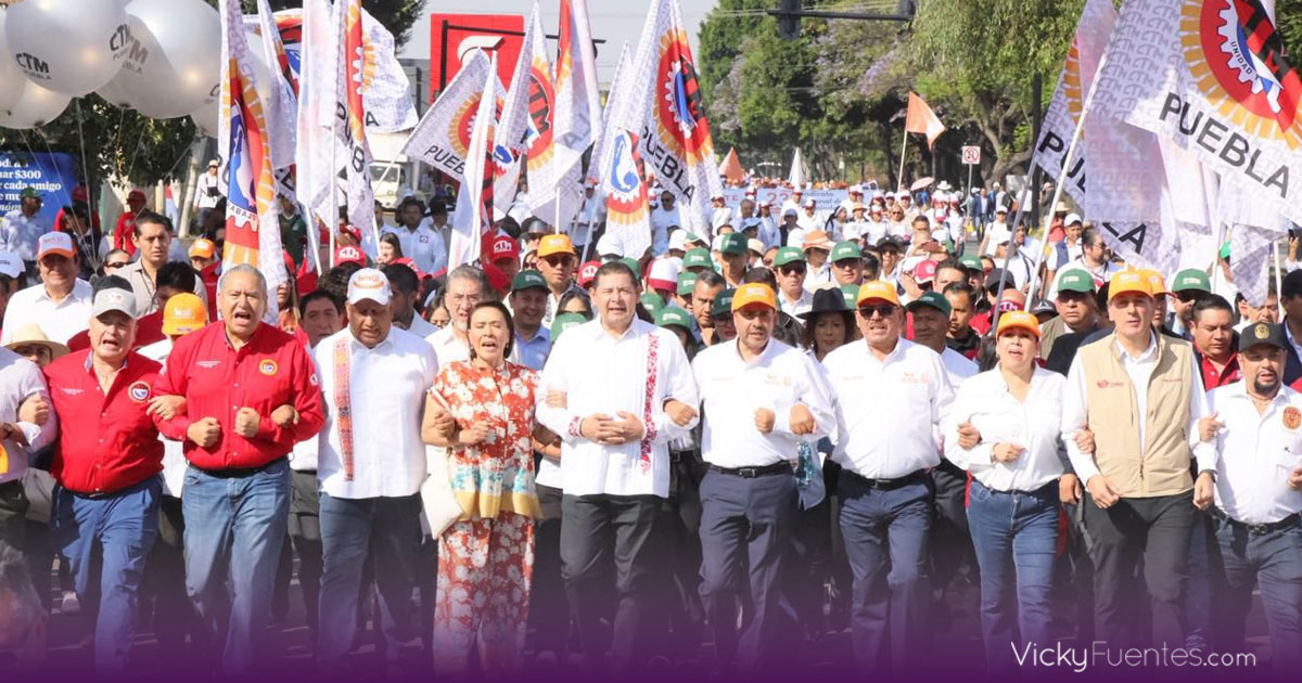 Puebla refuerza soberanía laboral y crecimiento en el Día del Trabajo