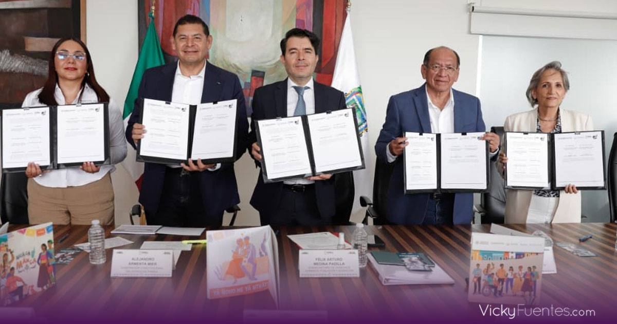 Puebla y CONAPO firman convenio para fortalecer políticas contra pobreza y vulnerabilidad